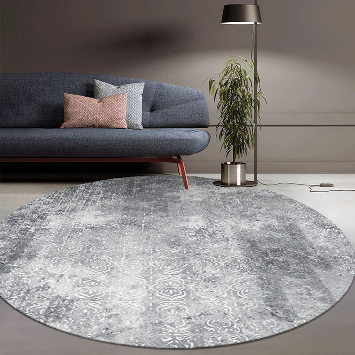 BowLift | Cozy abstract print rug multicolored polypropylene area rug non-slip backing easy care indoor rug for living room