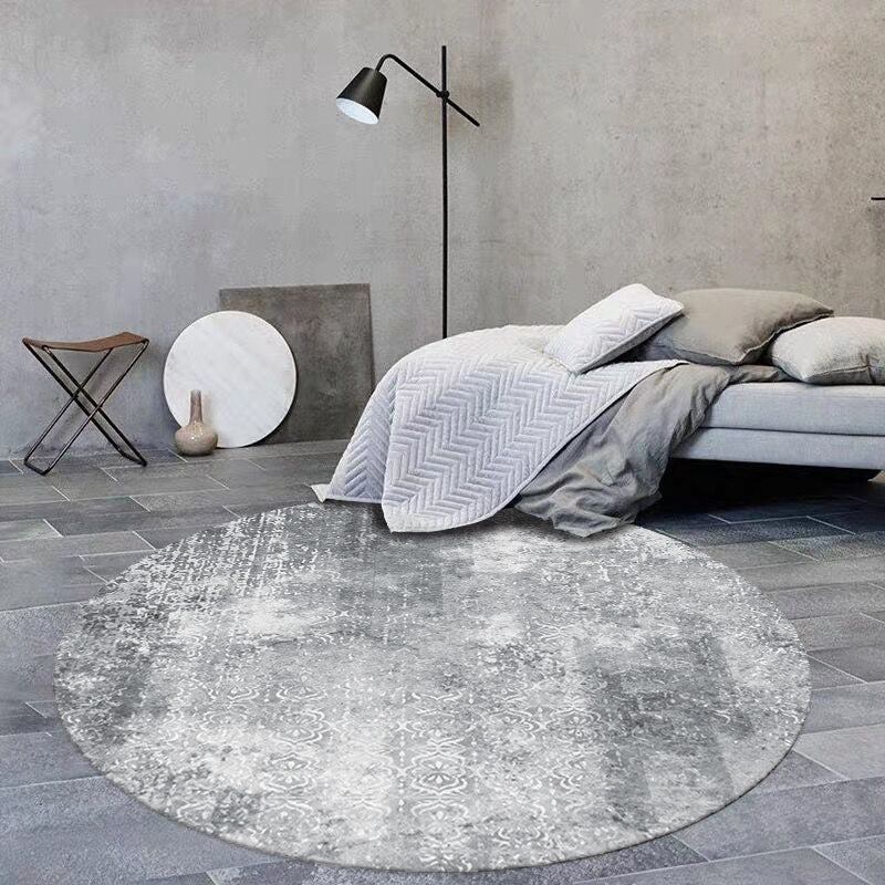 BowLift | Cozy abstract print rug multicolored polypropylene area rug non-slip backing easy care indoor rug for living room