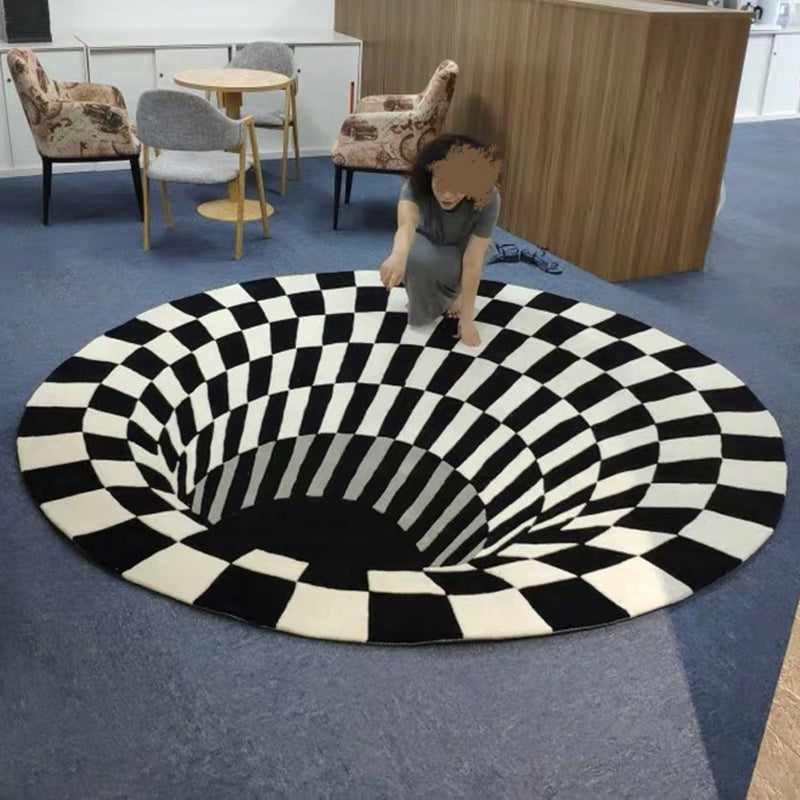 BowLift | New Living Room Rug Multicolor Geometric Print Area Rug Polyester Non-Slip Backing Easy Care Indoor Rug