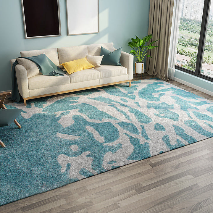 BowLift | New Living Room Rug Multicolor Geometric Print Area Rug Polyester Non-Slip Backing Easy Care Indoor Rug