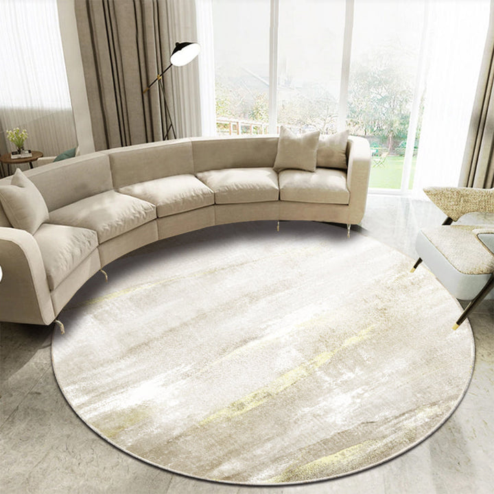 BowLift | Casual Living Room Rug Multi-Colored Abstract Printed Indoor Rug Polyester Pet-Friendly Stain-Resistant Rug