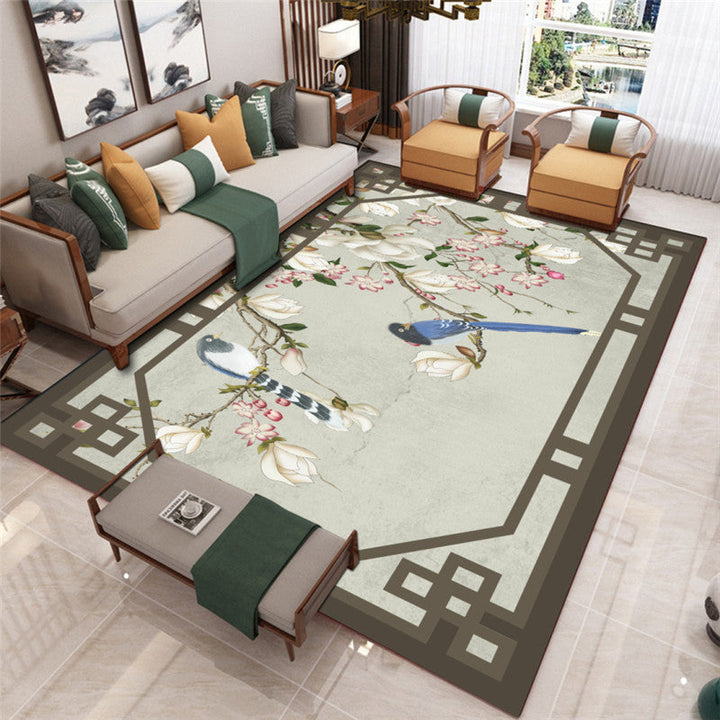 BowLift | Modern Living Room Carpet Multicolor Flower Print Indoor Rug Polypropylene Pet-Friendly Washable Rug