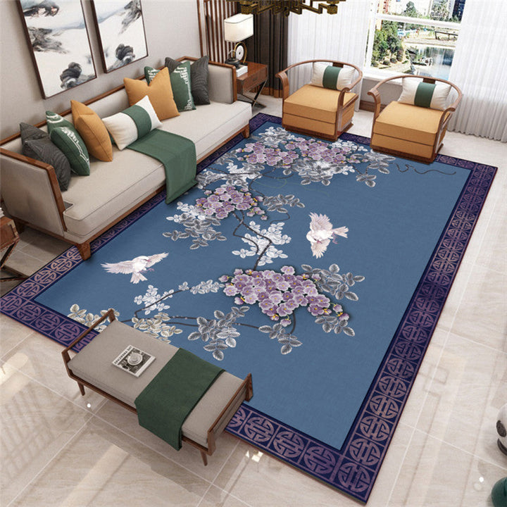 BowLift | Modern Living Room Carpet Multicolor Flower Print Indoor Rug Polypropylene Pet-Friendly Washable Rug