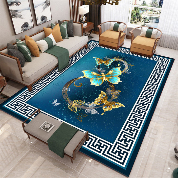 BowLift | Modern Living Room Carpet Multicolor Flower Print Indoor Rug Polypropylene Pet-Friendly Washable Rug