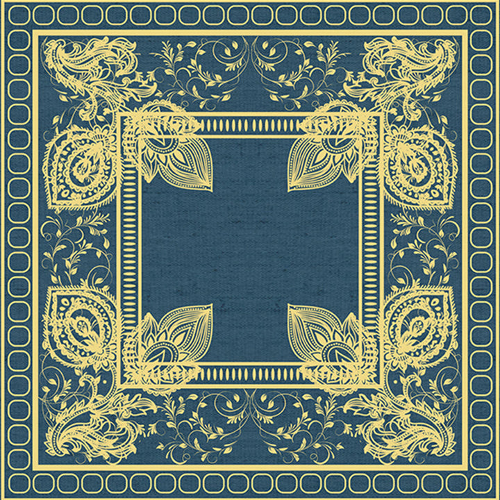 BowLift | Multi-Color Pattern Rug Polypropylene Asia Indoor Rug Non-Slip Back Stain-Resistant Area Rug for Living Room