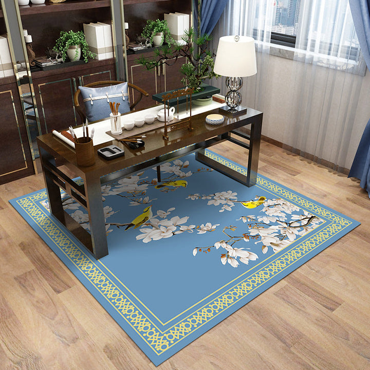 BowLift | Multi-Color Pattern Rug Polypropylene Asia Indoor Rug Non-Slip Back Stain-Resistant Area Rug for Living Room