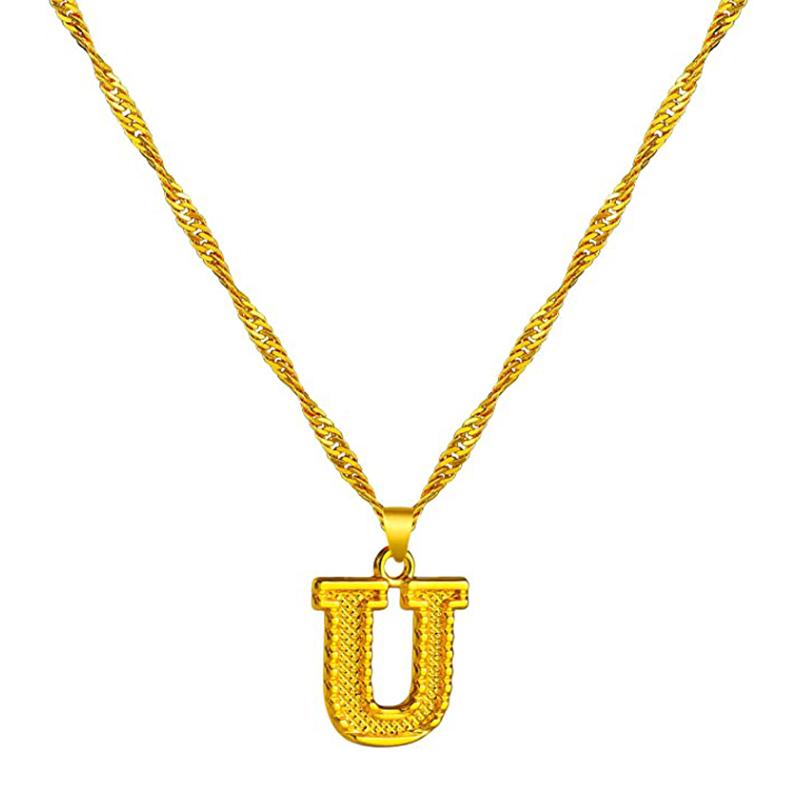 BowLift | 18K gold-plated initial letter necklace