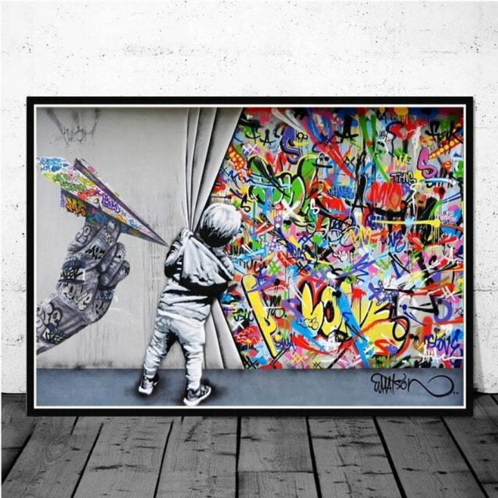 Street Art Pop Graffiti - Canvas Wall Art Painting | Bowlift