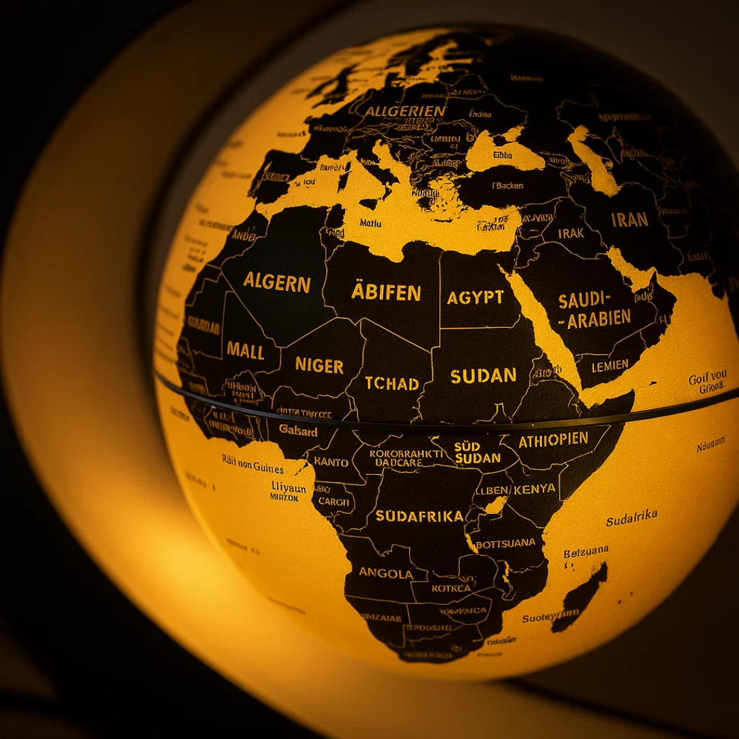 BowLift | AstroGlobe LED World Globe – Floating Globe Lamp with Magnetic Suspension