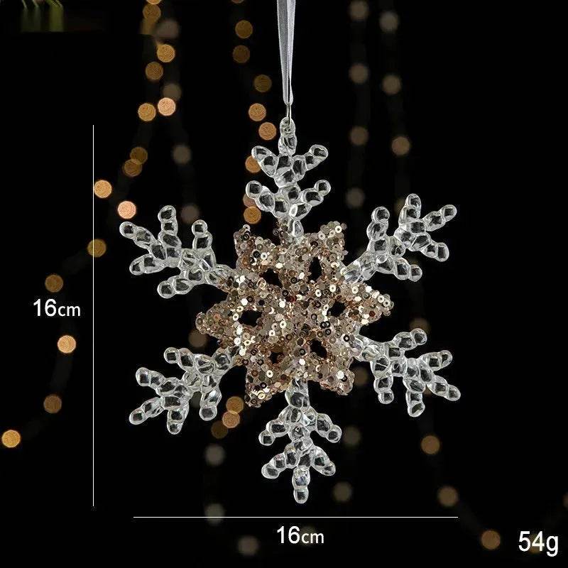 BowLift | Christmas Decorations Sequins Acrylic Transparent Pendant