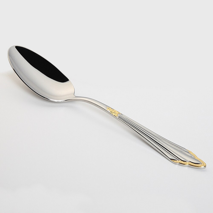 BowLift | 24- or 48-Piece Stainless Steel Cutlery Set with Gold Finish – GlowCut