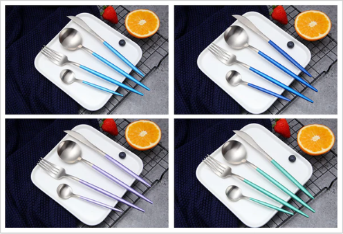 BowLift | 24-Piece Stainless Steel Gold-Silver Luxury Cutlery - RoyalGlow