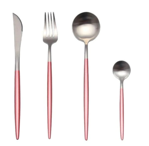 BowLift | 24-Piece Stainless Steel Gold-Silver Luxury Cutlery - RoyalGlow