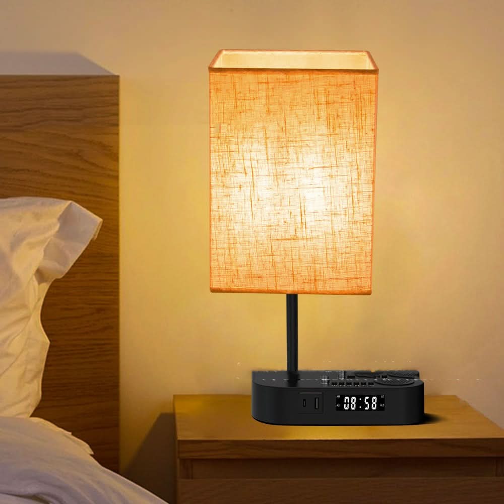 BowLift | ARA - Alarm clock with charging connection and table lamp