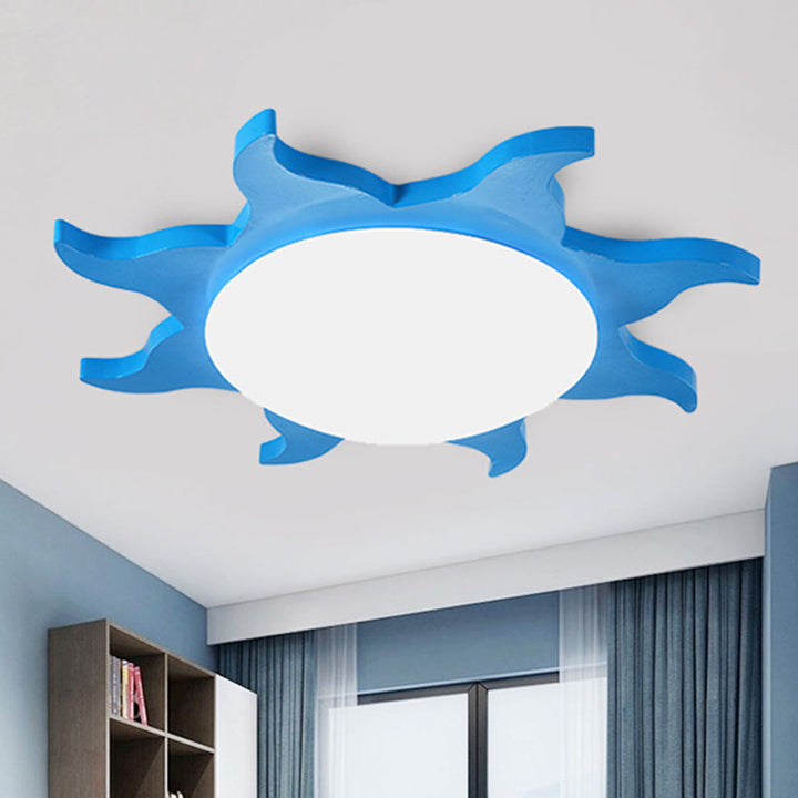 Kids Room Ceiling Lamp – Sun-shaped LED Lighting | Bowlift