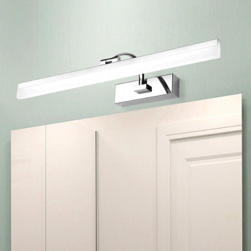 BowLift | Acrylic Slim Vanity Light Contemporary Style LED Chrome Finish Wall Lamp for Bathroom, 16