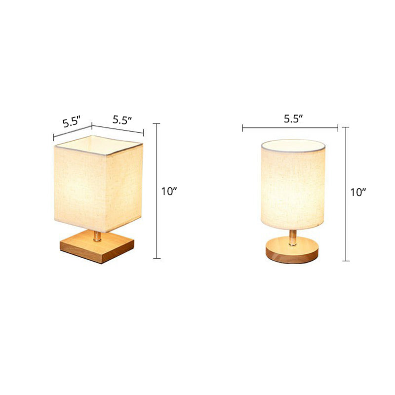 Stylish Minimalist Table Lamp - LinenWood | Bowlift