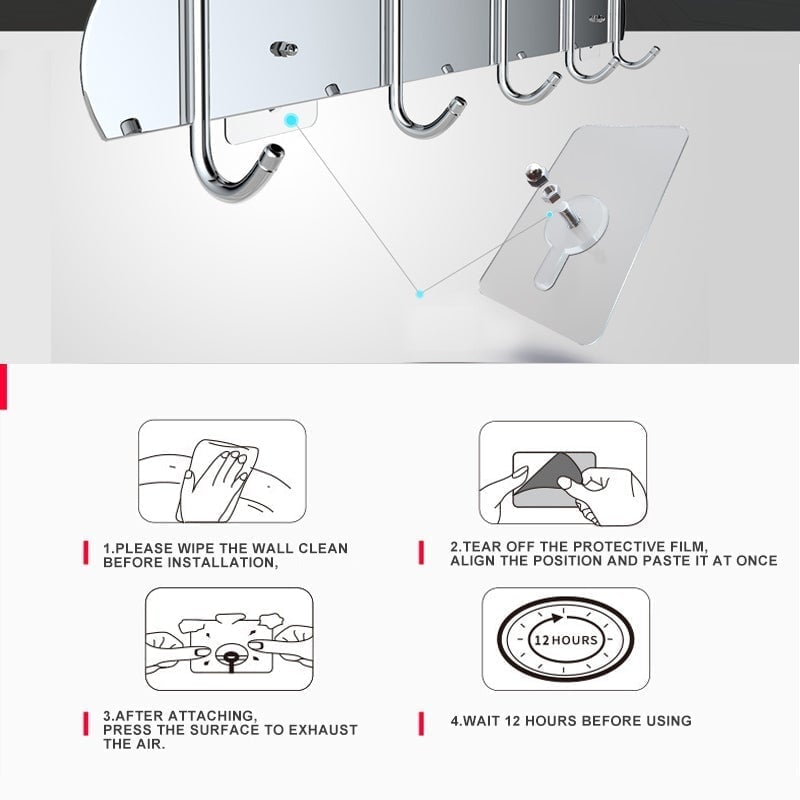 FlexiGrip Hooks — Lightning-fast organization that protects your walls and makes your home shine! | Bowlift