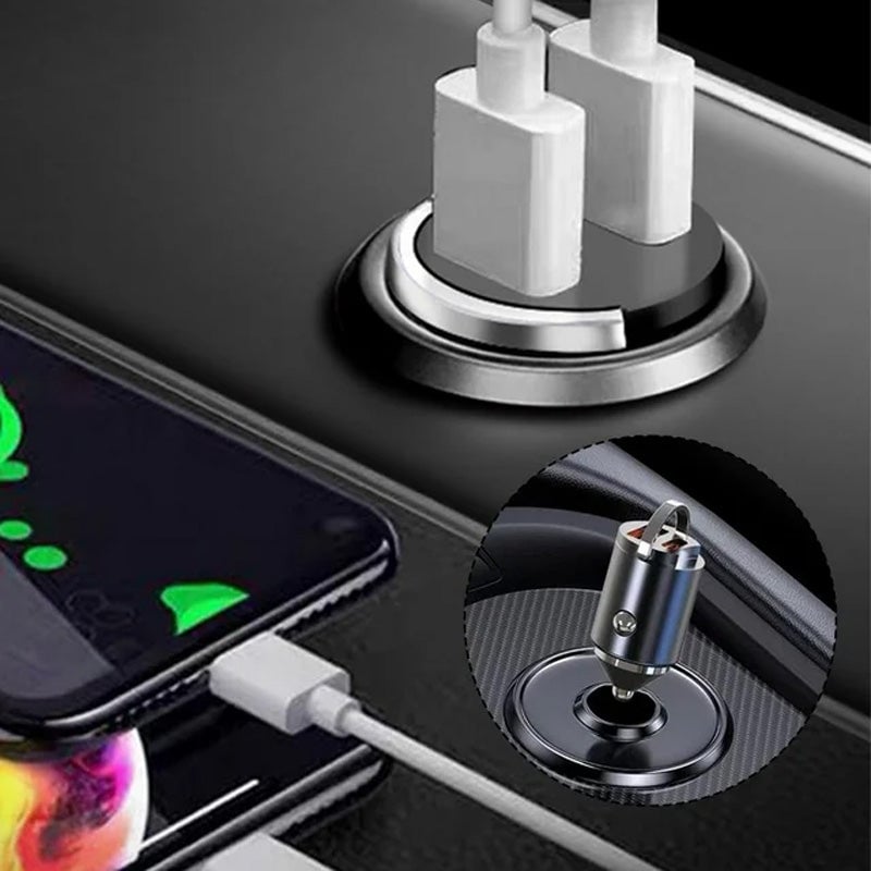 BowLift | Metal Pull-Ring Invisible Fast Car Charger