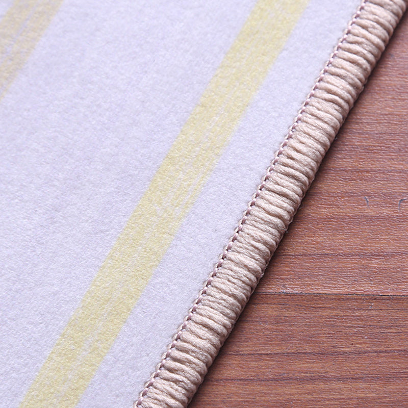 Modern geometric printed rug multicolored polyester rug non-slip machine washable rug for the bedroom | Bowlift