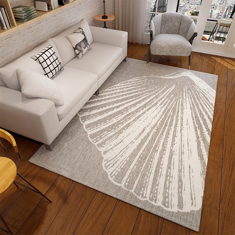 BowLift | Relaxing Living Room Carpet Multi Color Geometric Pattern Area Rug Polypropylene Non-Slip Back Washable Area Rug