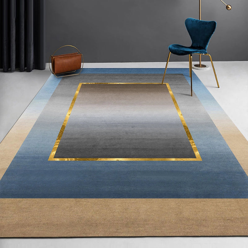 BowLift | Simple geometric printed rug multicolored cotton blend area rug non-slip backing pet-friendly indoor rug for the living room