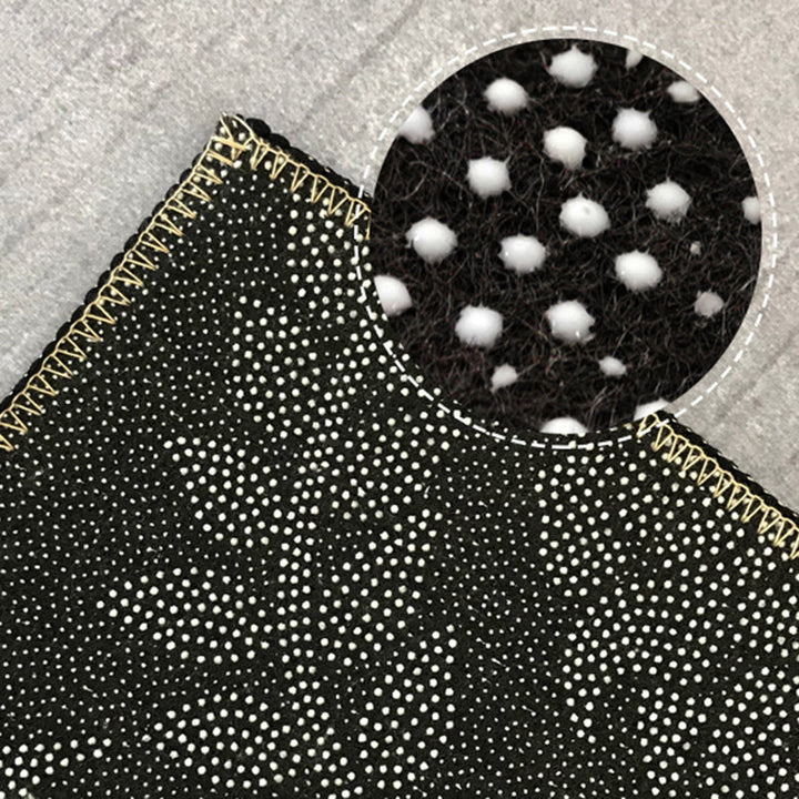 BowLift | Simple geometric printed rug multicolored cotton blend area rug non-slip backing pet-friendly indoor rug for the living room