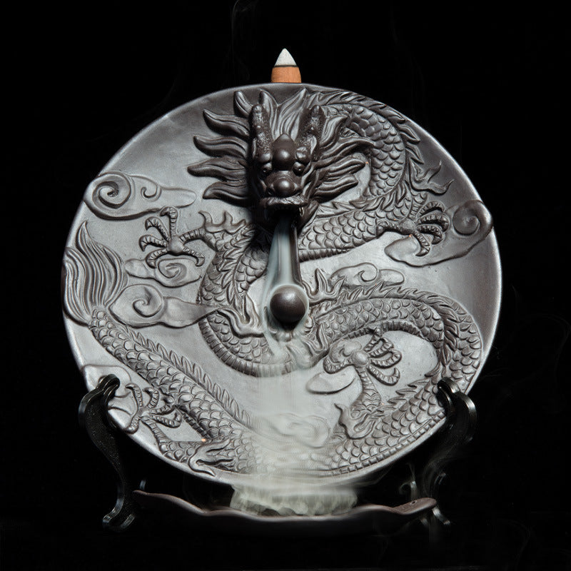 Dragon-Themed Ceramics Incense Holder