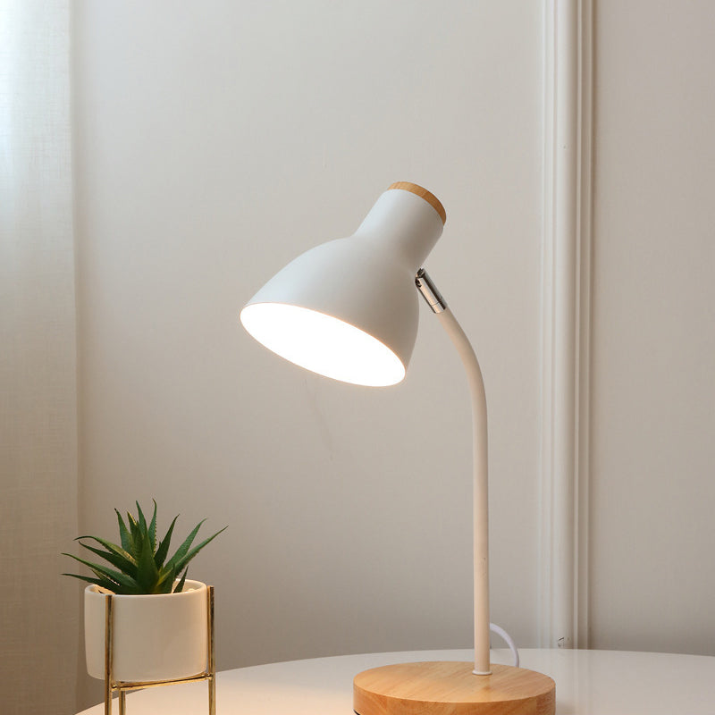 BowLift | Flashlight-shaped swivel table lamp Macaron Metal 1-light night lamp for children's room