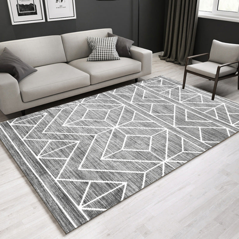 BowLift | Southwestern geometric printed carpet Multicolor cotton blend area runner non-slip easy-care indoor rug for living room