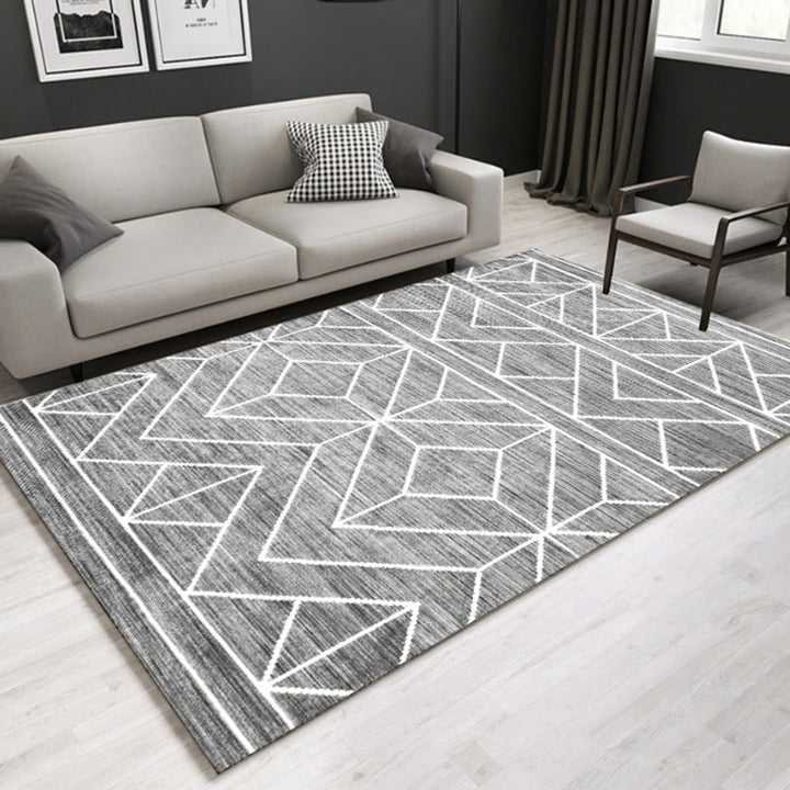 BowLift | Southwestern geometric printed carpet Multicolor cotton blend area runner non-slip easy-care indoor rug for living room