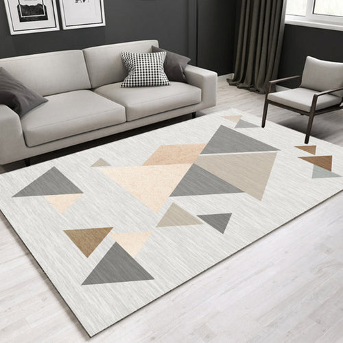 BowLift | Southwestern geometric printed carpet Multicolor cotton blend area runner non-slip easy-care indoor rug for living room