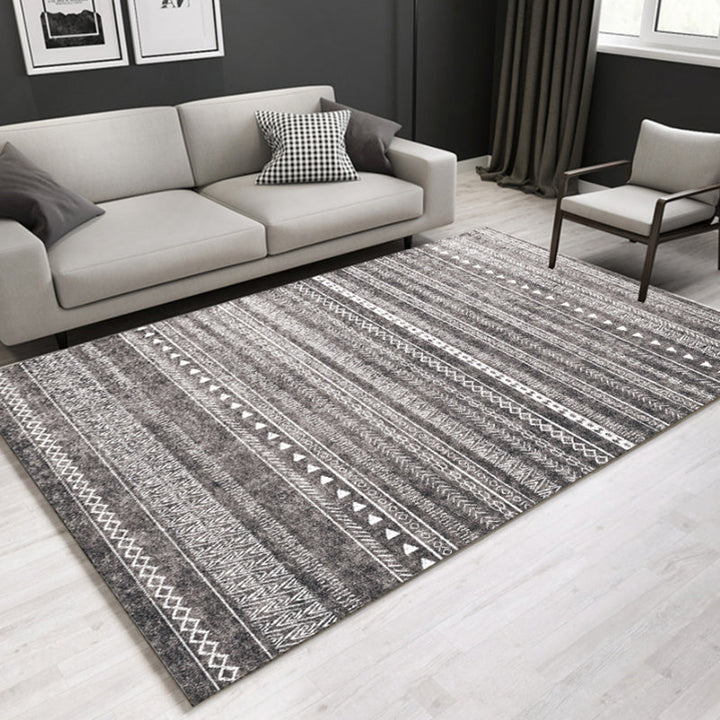 BowLift | Southwestern geometric printed carpet Multicolor cotton blend area runner non-slip easy-care indoor rug for living room