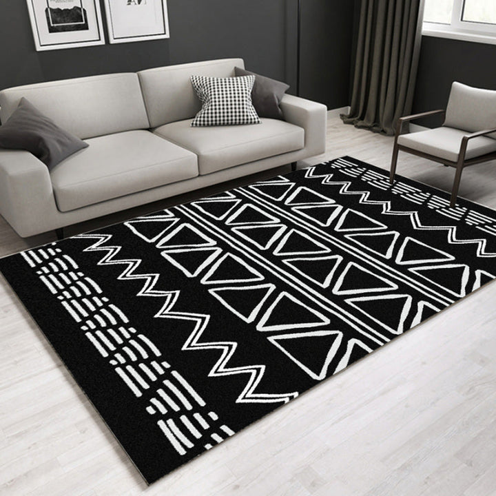 BowLift | Southwestern geometric printed carpet Multicolor cotton blend area runner non-slip easy-care indoor rug for living room