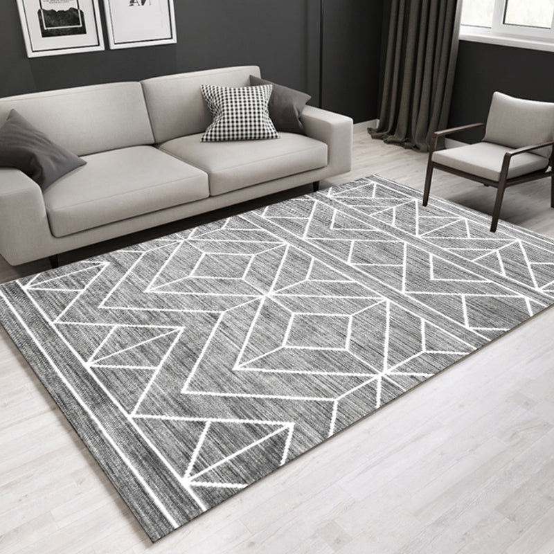 BowLift | Southwestern geometric printed carpet Multicolor cotton blend area runner non-slip easy-care indoor rug for living room