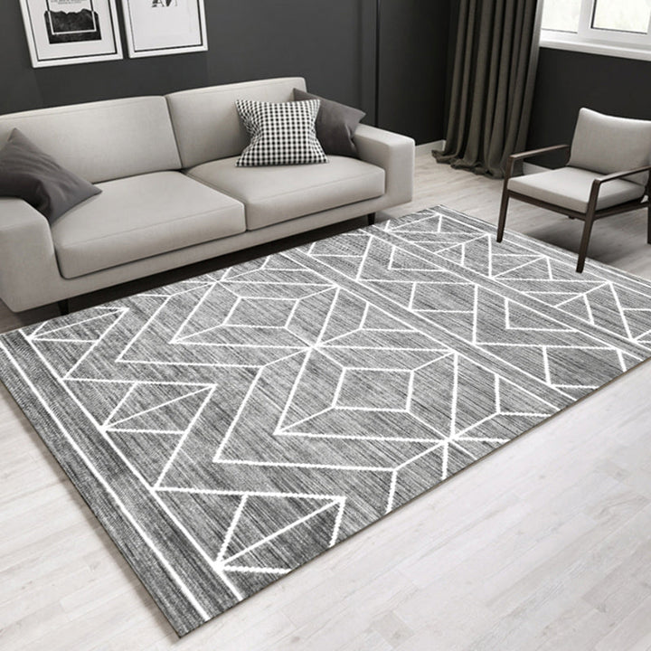 BowLift | Southwestern geometric printed carpet Multicolor cotton blend area runner non-slip easy-care indoor rug for living room