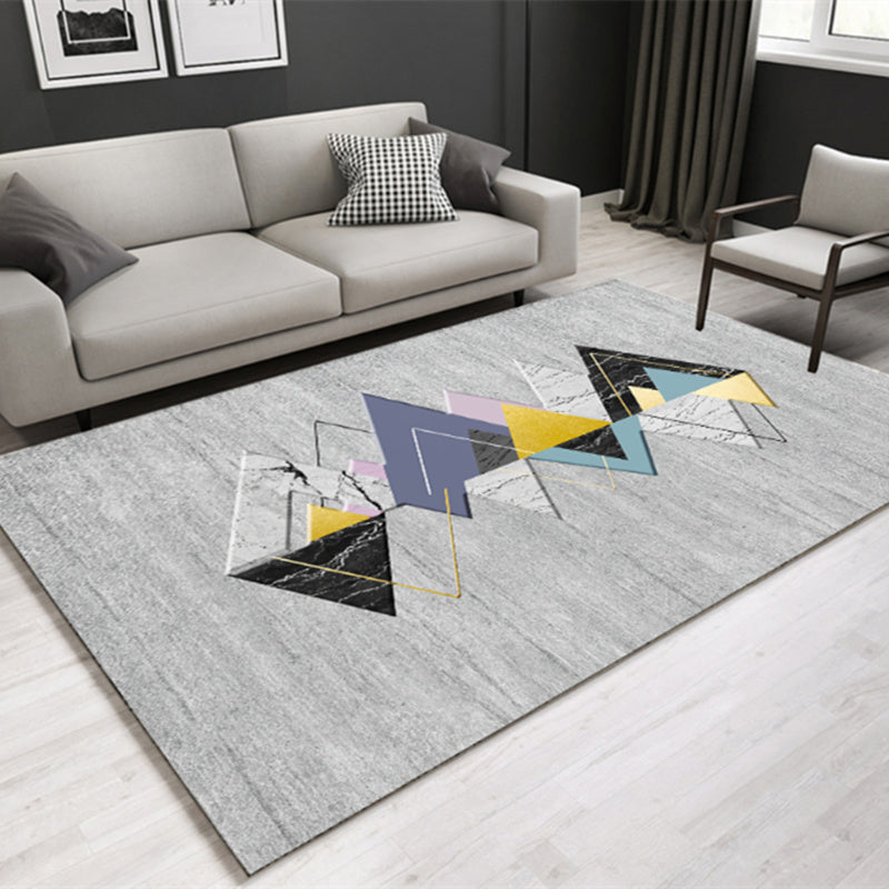 BowLift | Southwestern geometric printed carpet Multicolor cotton blend area runner non-slip easy-care indoor rug for living room