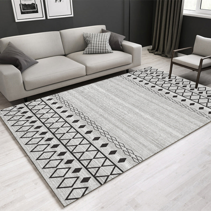 BowLift | Southwestern geometric printed carpet Multicolor cotton blend area runner non-slip easy-care indoor rug for living room