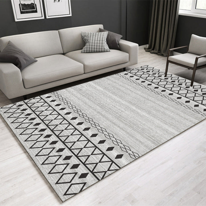 BowLift | Southwestern geometric printed carpet Multicolor cotton blend area runner non-slip easy-care indoor rug for living room