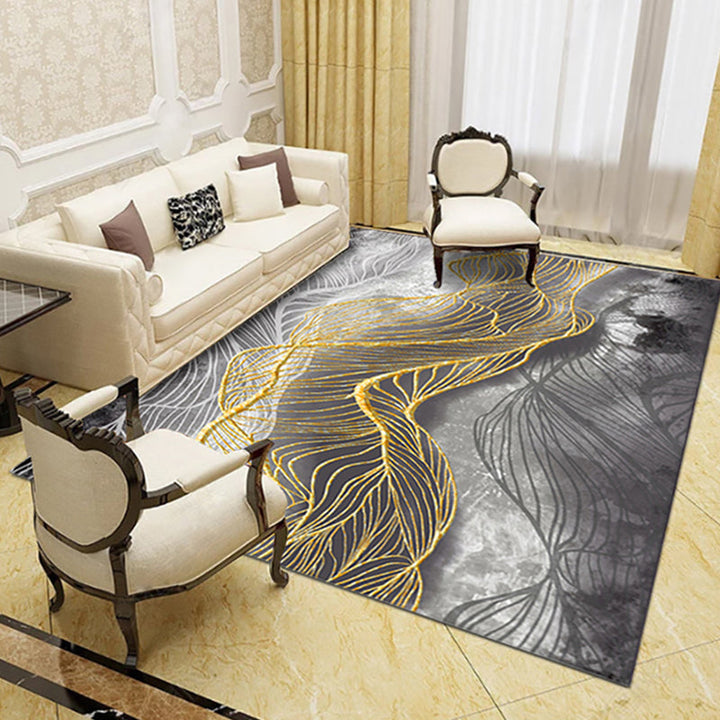 BowLift | Novelty Living Room Rug Multicolored Patterned Area Rug Non-Slip Backing Pet-Friendly Washable Indoor Rug
