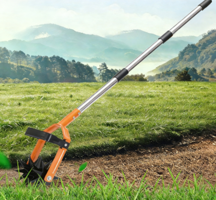 BowLift | Manual Rotary Lawn Edger, 69 Inch Adjustable Stainless Steel Handle Grass and Weed Trimmer