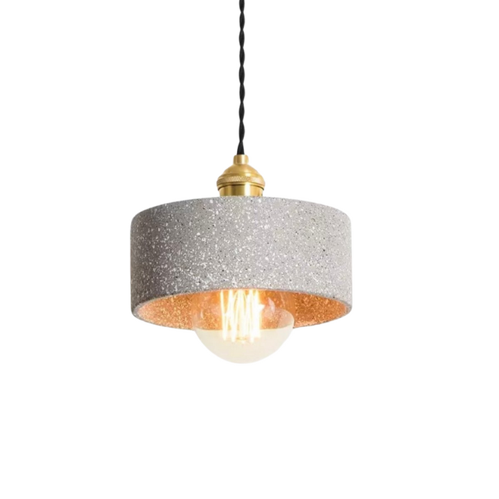 BowLift | UrbanLume – Modern Cement Hanging Lamp