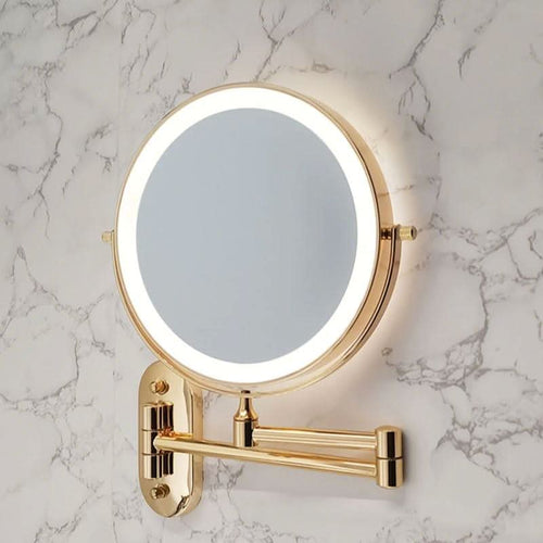 BowLift | Gold Rechargeable LED Makeup Magnifying Mirror