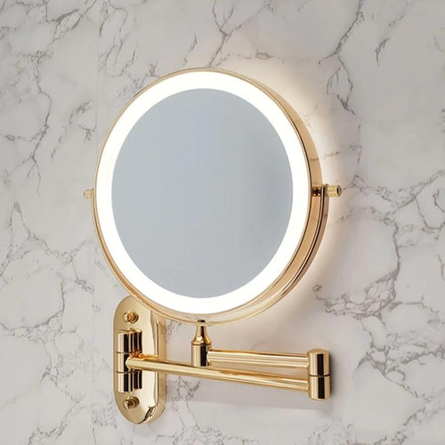 LED cosmetic mirror with magnification & USB battery | Bowlift