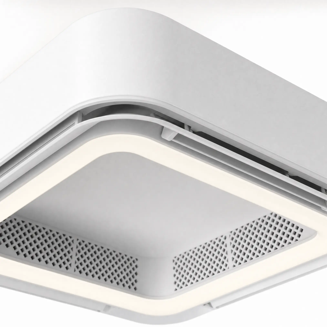 BowLift | Modern Blade-less Ceiling Fan with LED Lighting and Chandelier