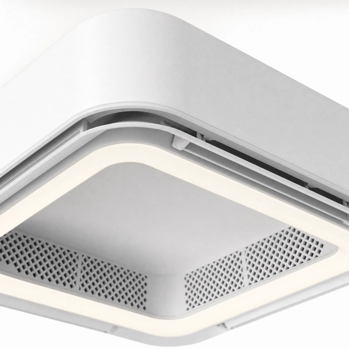 BowLift | Modern Blade-less Ceiling Fan with LED Lighting and Chandelier