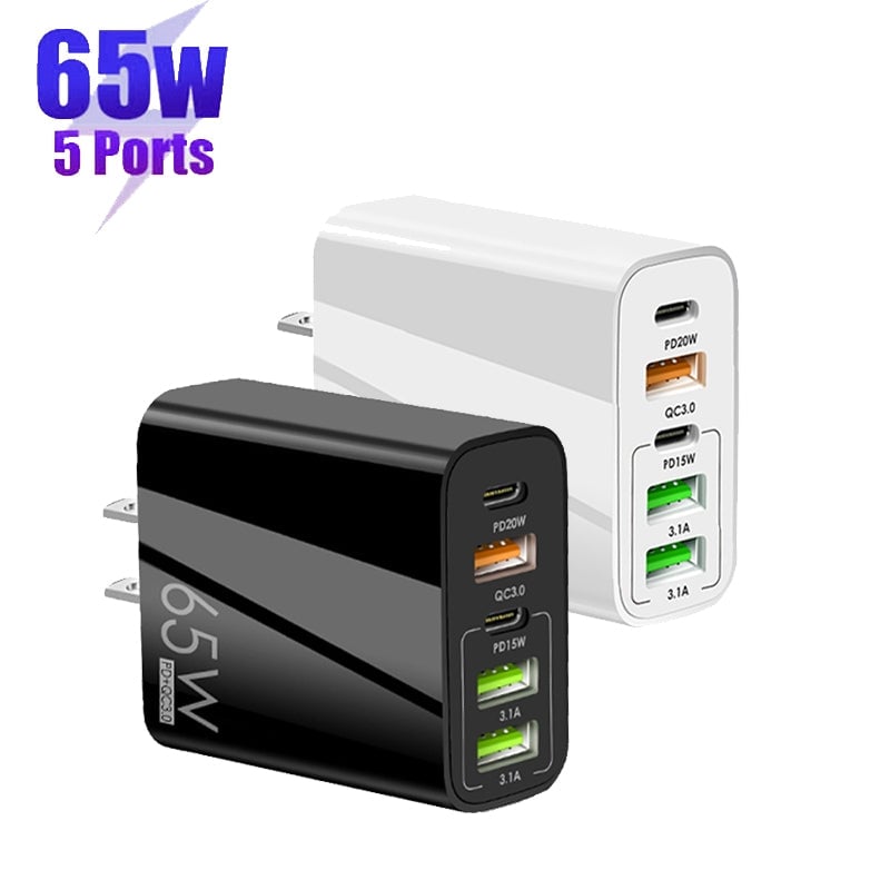BowLift | Multi Port Adaptor 65W Fast Charger - US Standard
