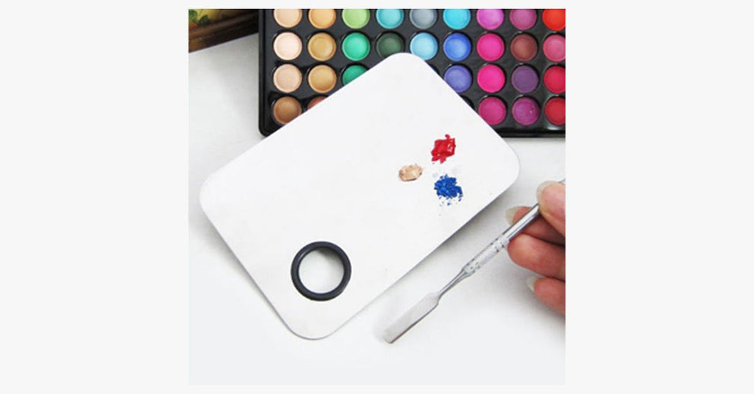 BowLift | Beautiful stainless steel mixing palette with spatula tool
