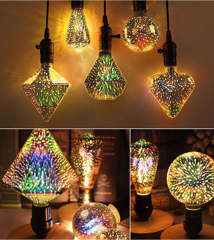BowLift | 3D Fireworks LED Light Bulb