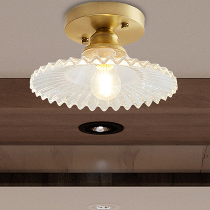 LumiCraft – Industrial Ceiling Lamp with Green Glass Shade | Bowlift